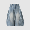 Baggy Machete Denim Shorts