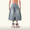 Baggy Machete Denim Shorts