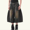 Baggy Machete Denim Shorts