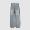 Dual Waist Baggy Denim Jeans