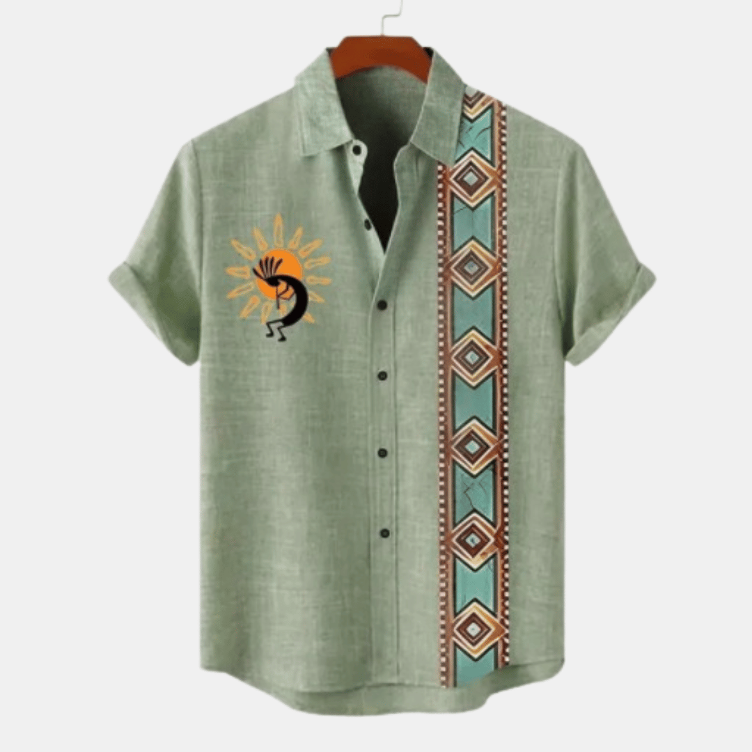 Azulo Short Sleeve Linen Shirts