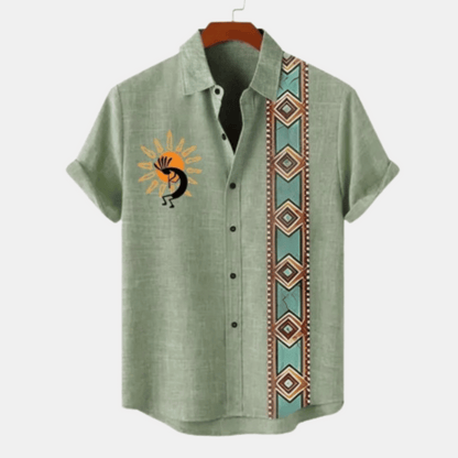 Azulo Short Sleeve Linen Shirts