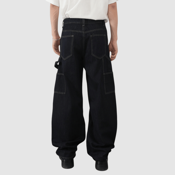 Patchwork Baggy Machete Denim Jeans