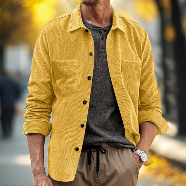 Cozdra Corduroy Long Sleeve Shirts