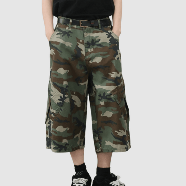 Camouflage Baggy Cargo Shorts