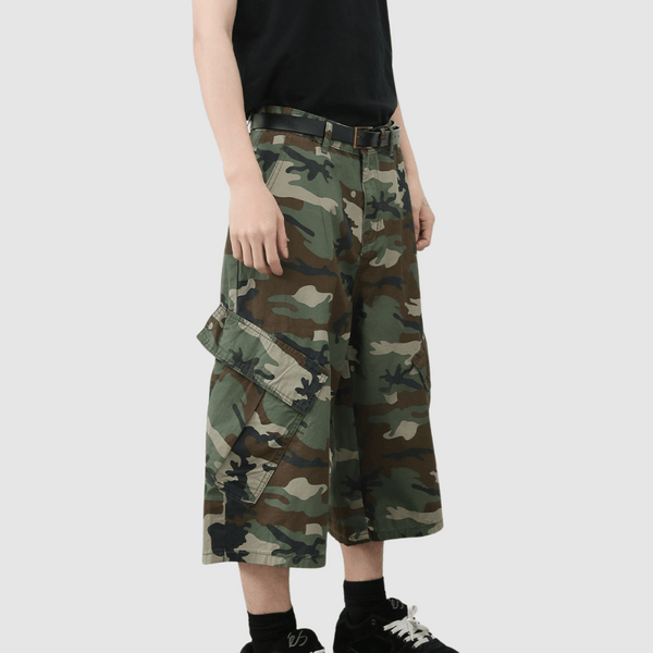 Camouflage Baggy Cargo Shorts