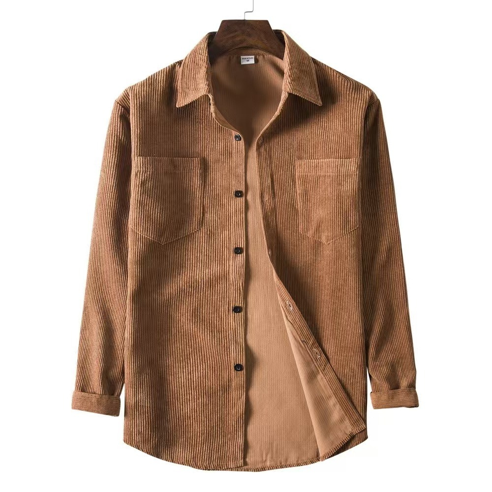 Cozdra Corduroy Long Sleeve Shirts