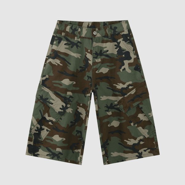Camouflage Baggy Cargo Shorts