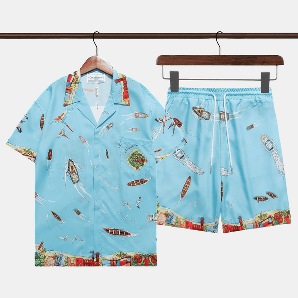 Vacation Short Sleeve Shirts Shorts