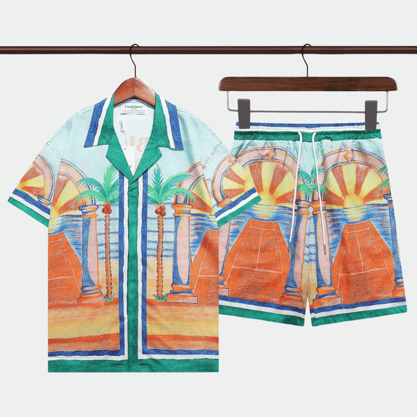 Vacation Short Sleeve Shirts Shorts