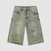 Ripped Baggy Denim Shorts