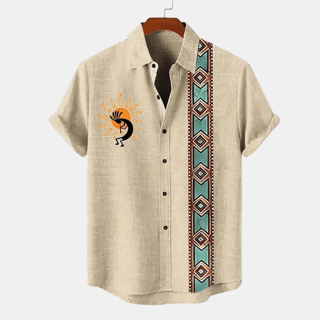 Azulo Short Sleeve Linen Shirts
