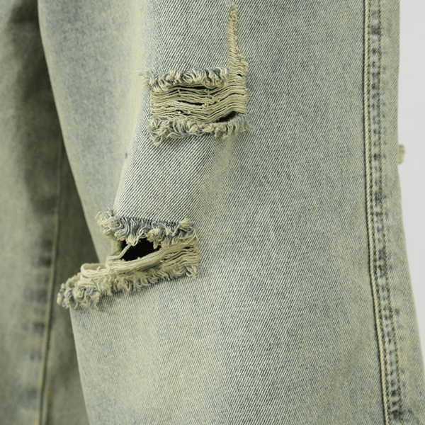 Ripped Baggy Denim Shorts