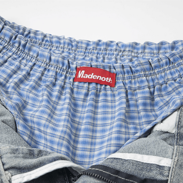 Dual Waist Baggy Denim Jeans