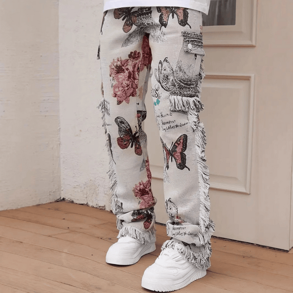 Butterfly Tassel Side Jeans