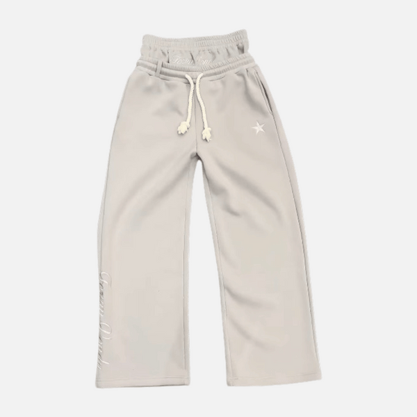 Dual Waist Embroidery Sweatpants