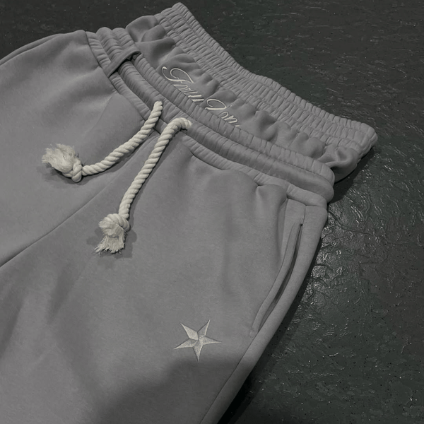 Dual Waist Embroidery Sweatpants