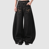 Embroidery Wide-Leg Jeans